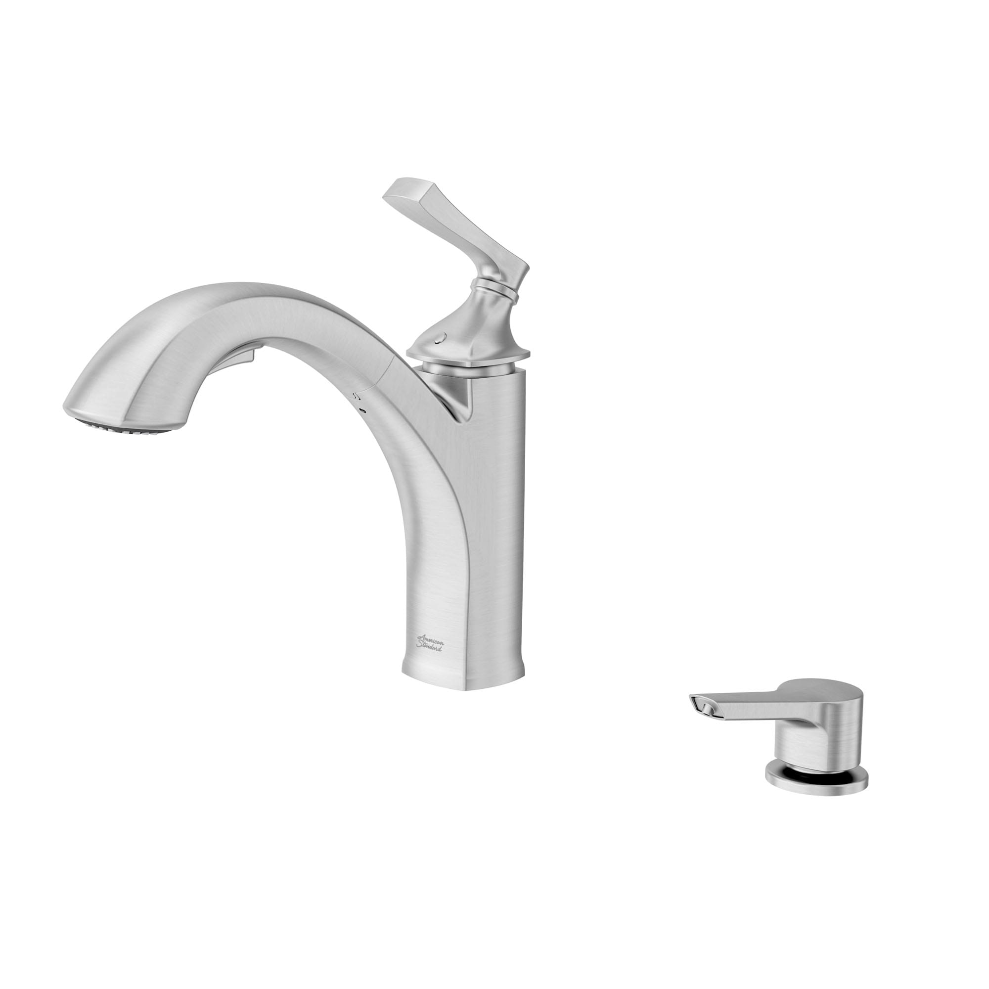 American Standard Kaleta Pullout Kitchen Faucet with Soap Dispenser STAINLESS STL
